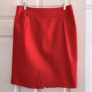 J. Crew Pencil Skirt in Coral